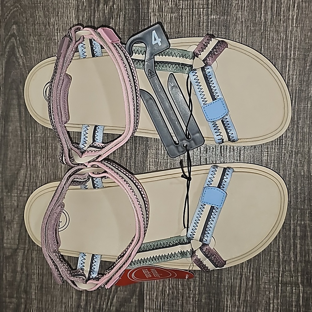 Sandals with comfort footbed and adjustable straps